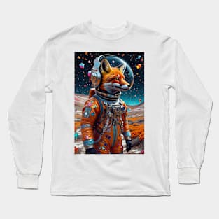 Astronaut Fox Long Sleeve T-Shirt